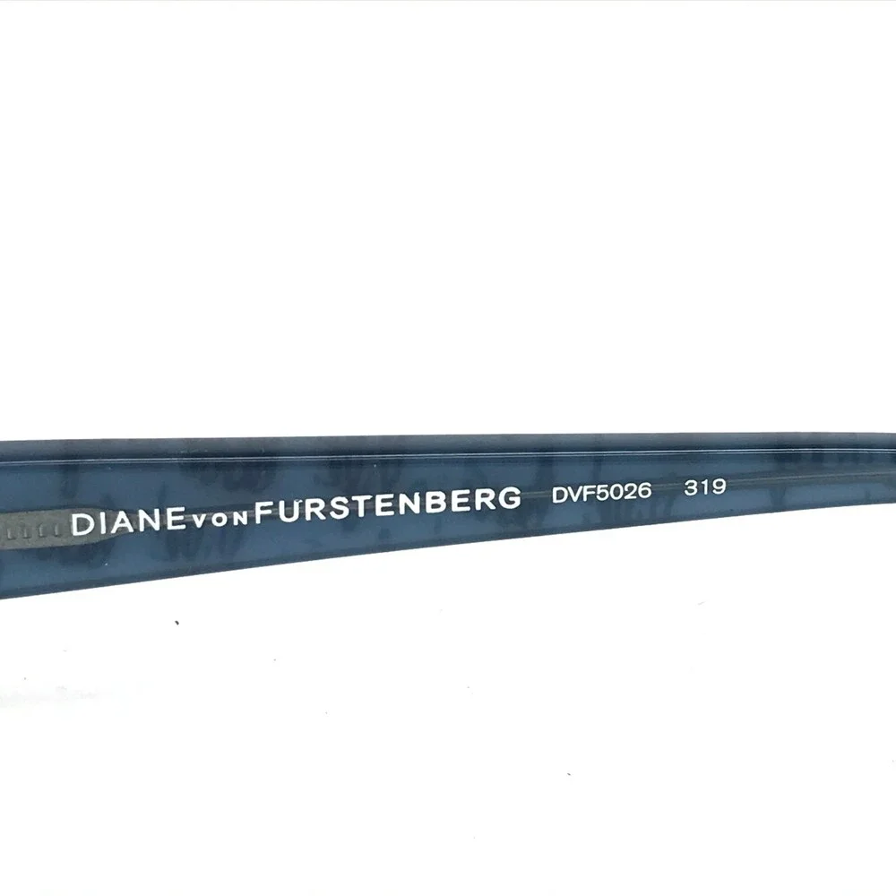Diane Von Furstenberg Eyeglasses Frames DVF5026 319 Blue Rectangle 49-15-130
